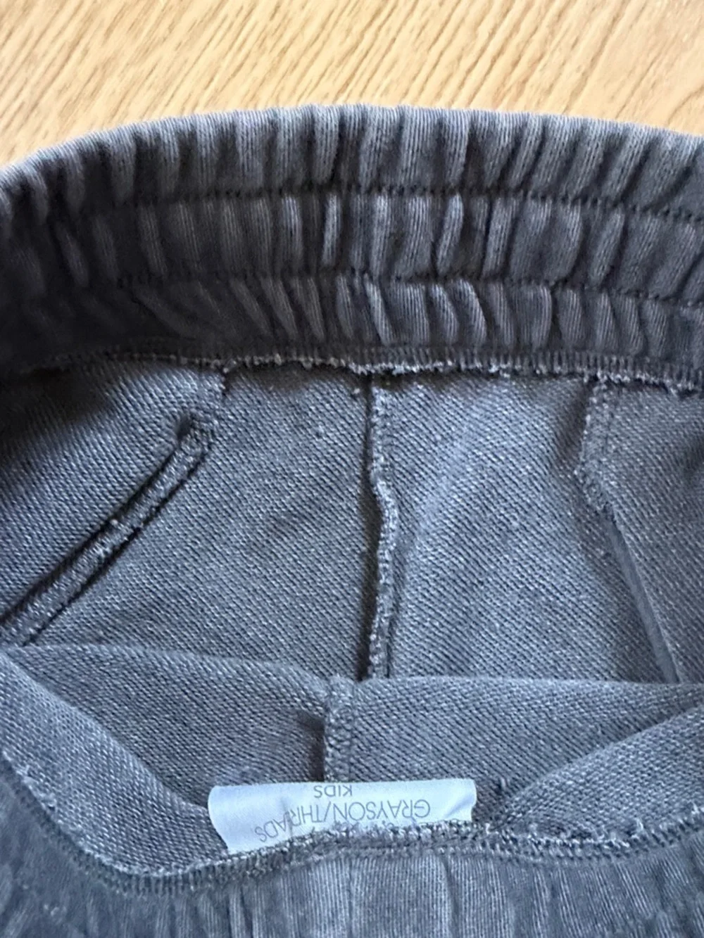 Grayson Threads Kids Gray Ribbed Sweatshirt - Picture 4 of 5